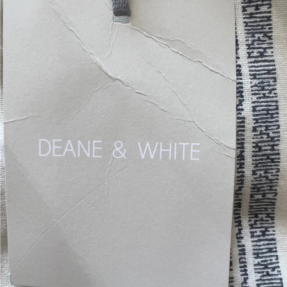 Womens Deane & White Skirt UK 16 A-Line Linen Stripe Cream Midi Length Pockets - Picture 10 of 11